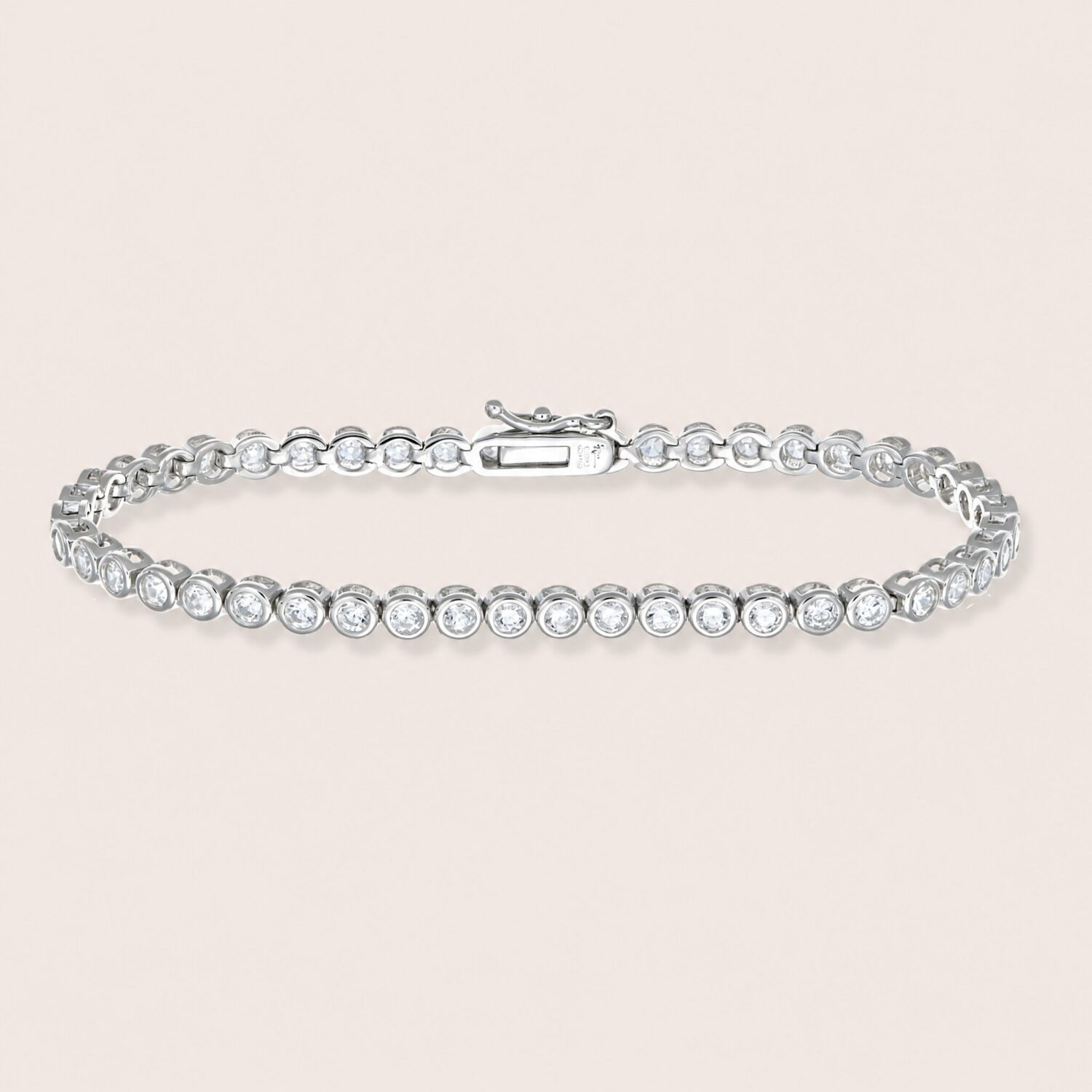Bracciale tennis castone all'inglese