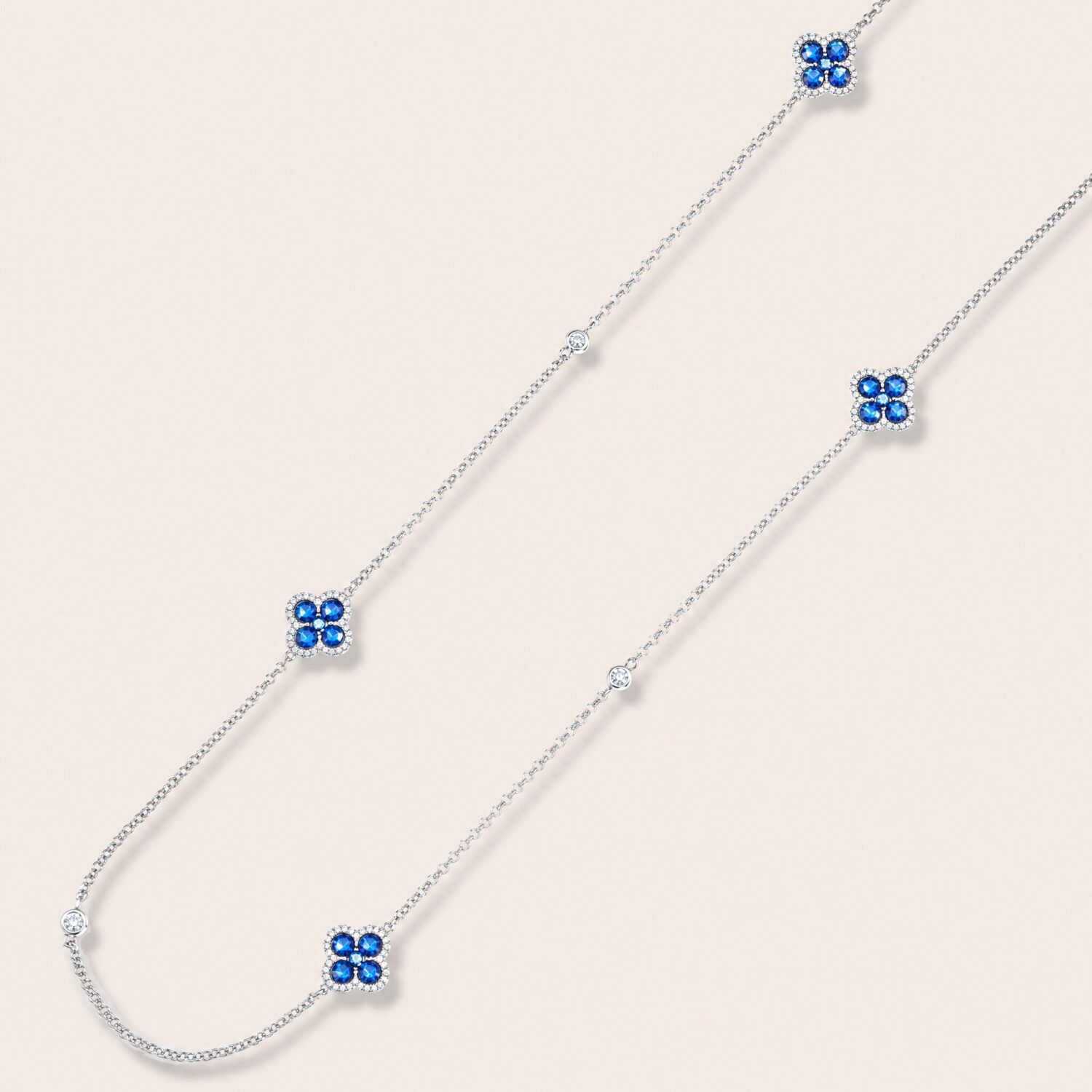 Collana cm. 90 mono colore flower