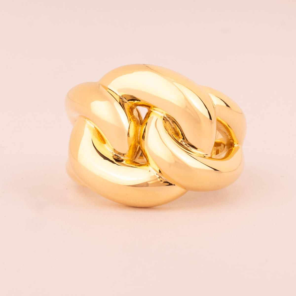 Anello intreccio liscio