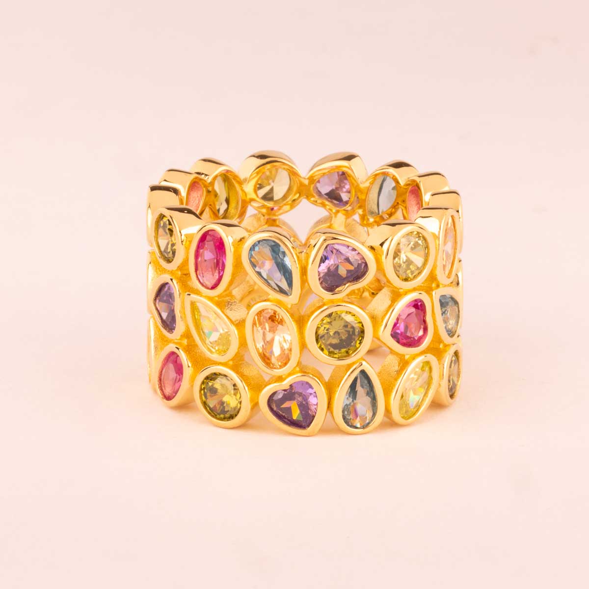 Anello fascia multicolor