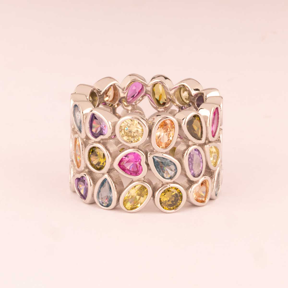 Anello fascia multicolor