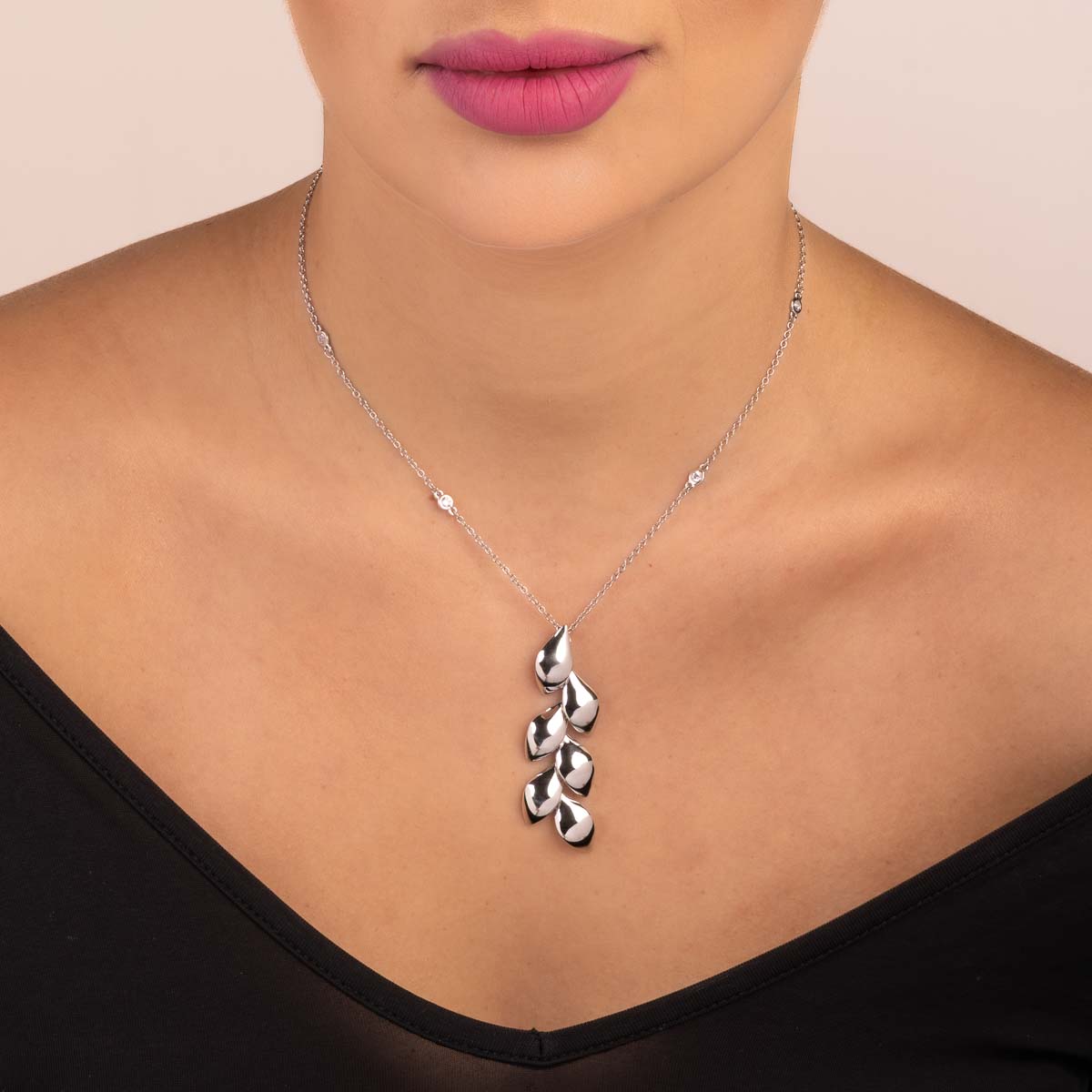 Ciondolo pendente foglie