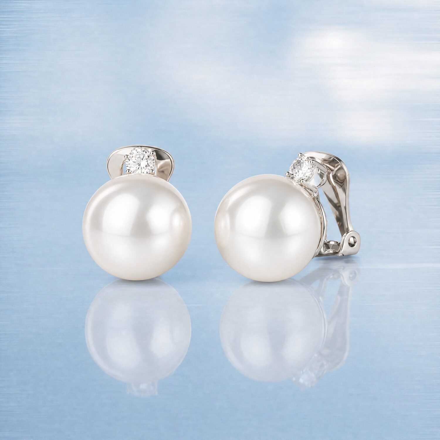 Orecchino zircone con perla