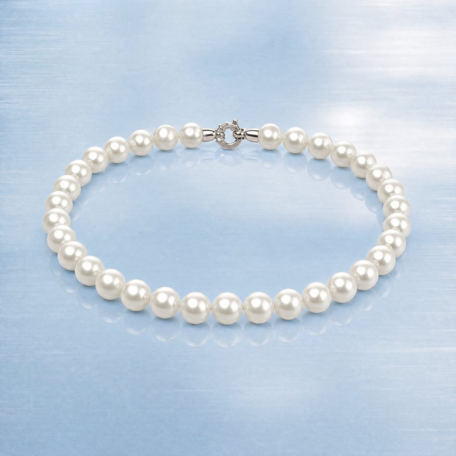 Collana perla conchiglia bianca mm. 12
