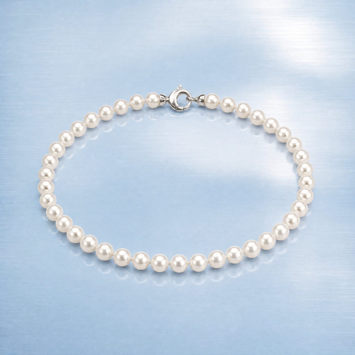 Collana perla conchiglia bianca mm. 10