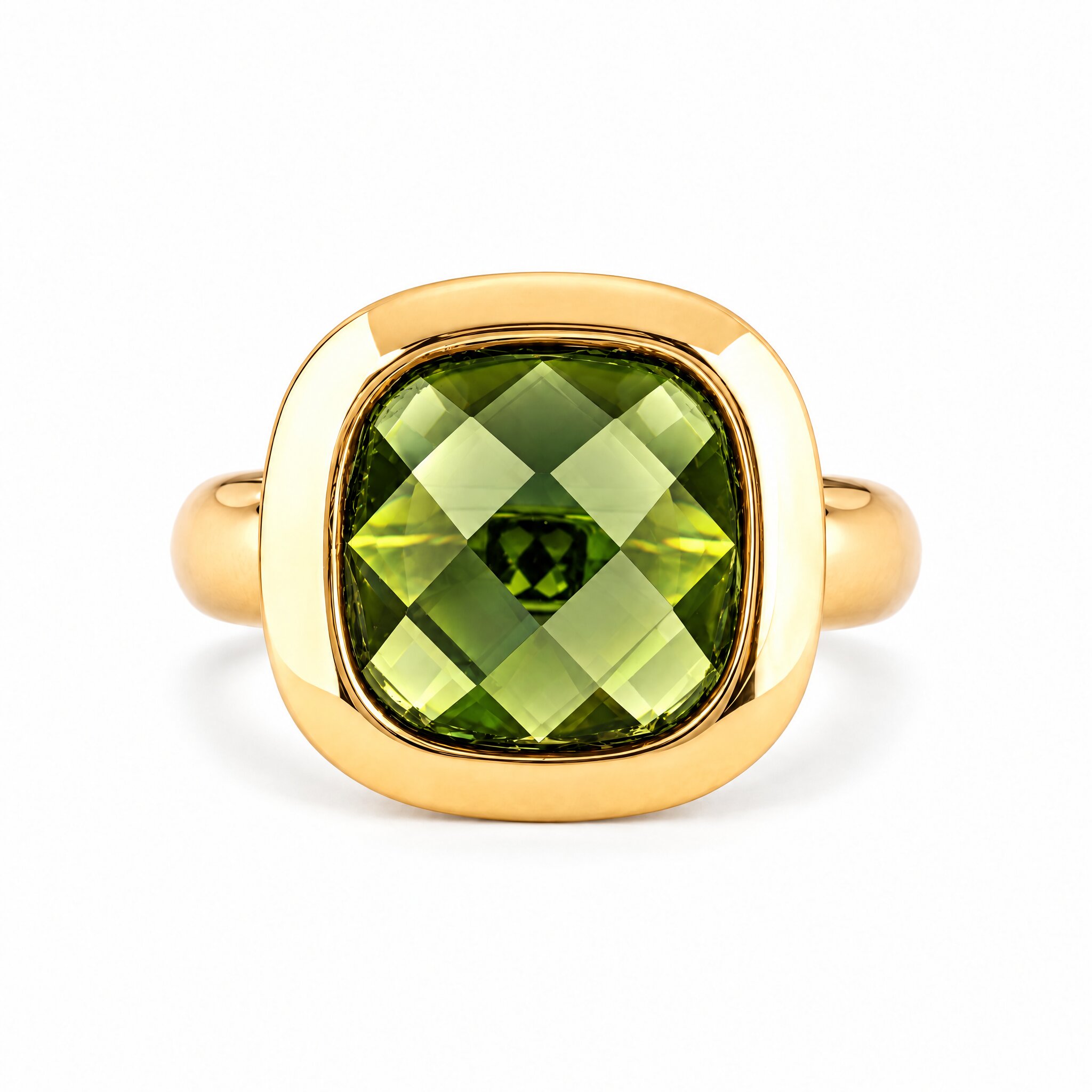 Anello zircone taglio cuscino