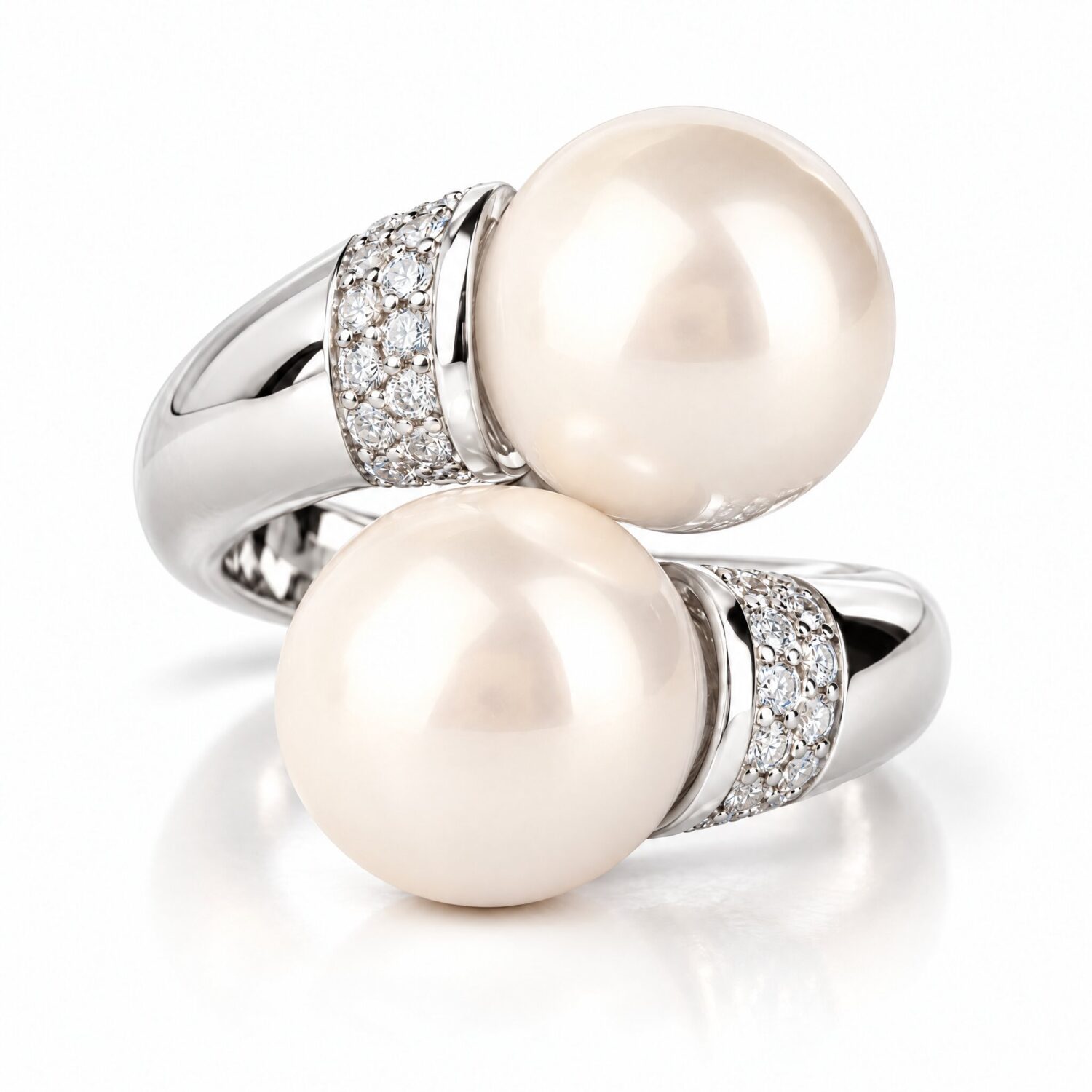 Anello contrariè perle conchiglia