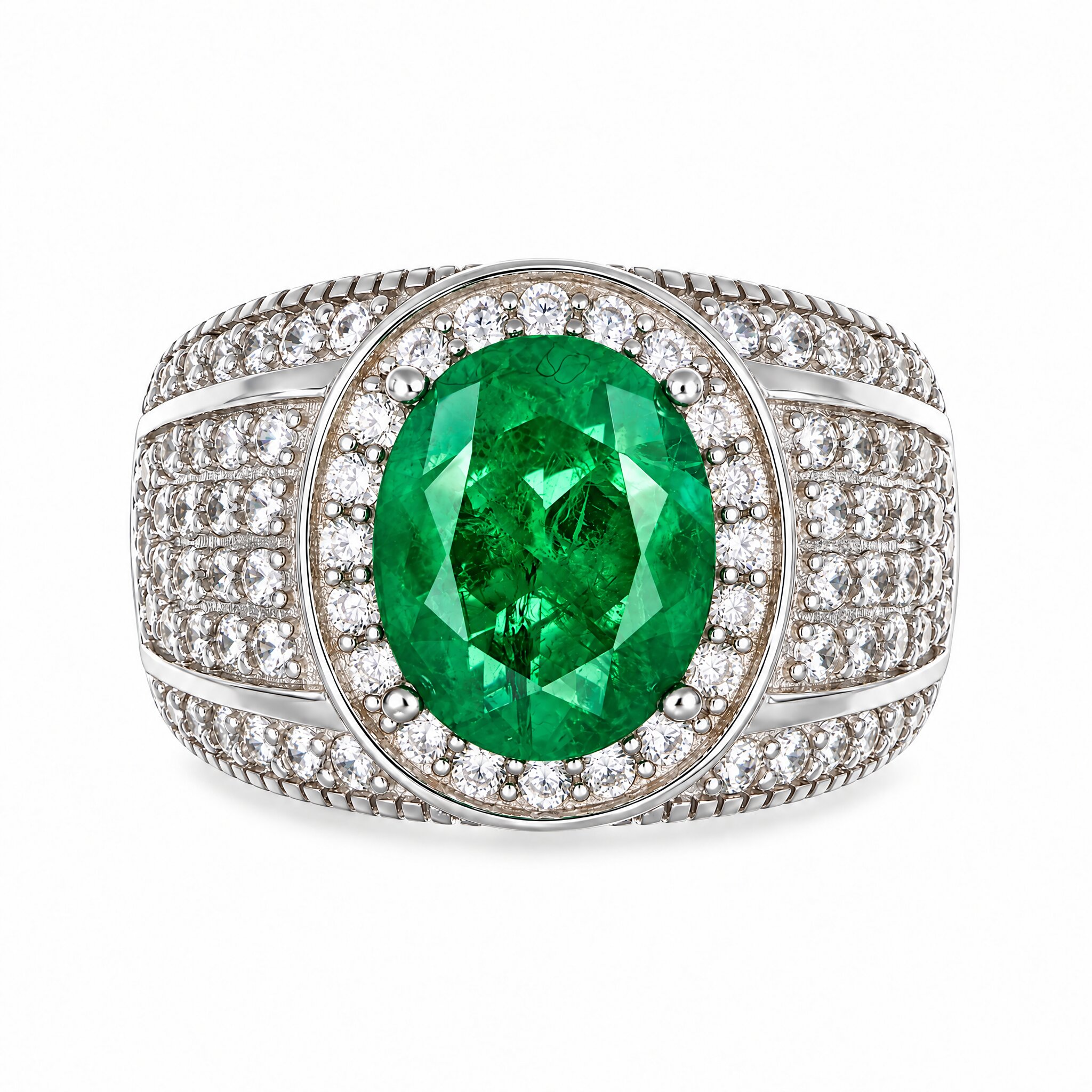 Anello classico pietra ovale - immagine 2