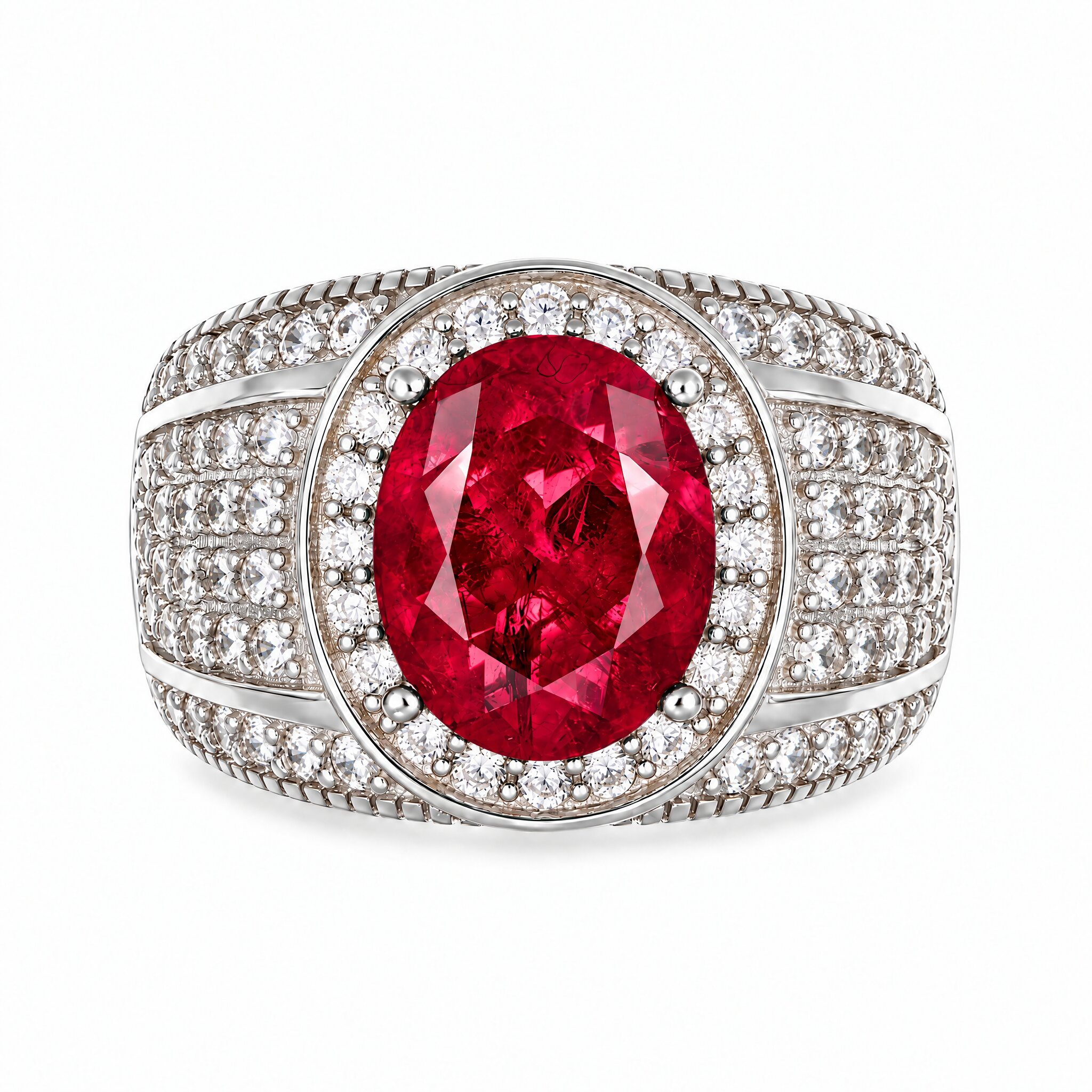 Anello classico pietra ovale - immagine 4