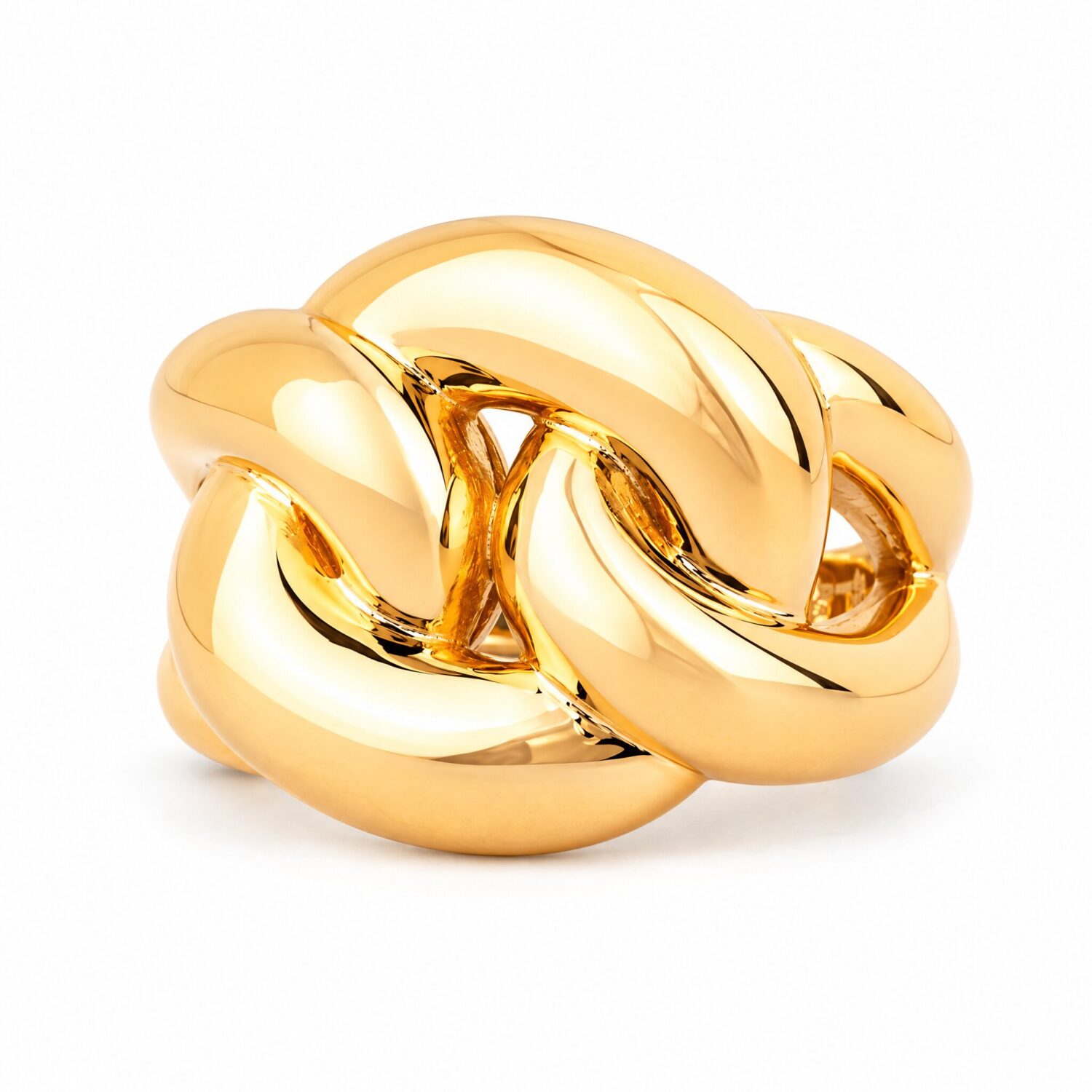 Anello intreccio liscio